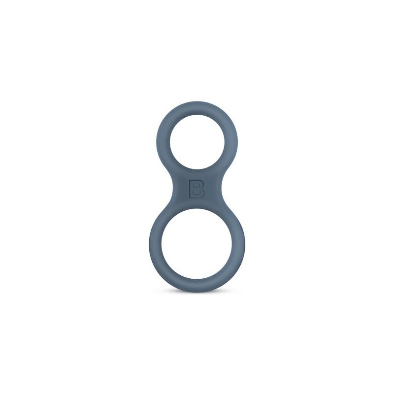 Boners Silicone Cock Ring And Ball Stretcher - Grey