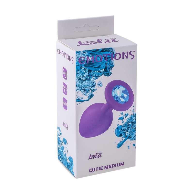 Wtyczka analna korek silikonowy z kryształem 8cm Wtyczka analna korek silikonowy z kryształem 8cm