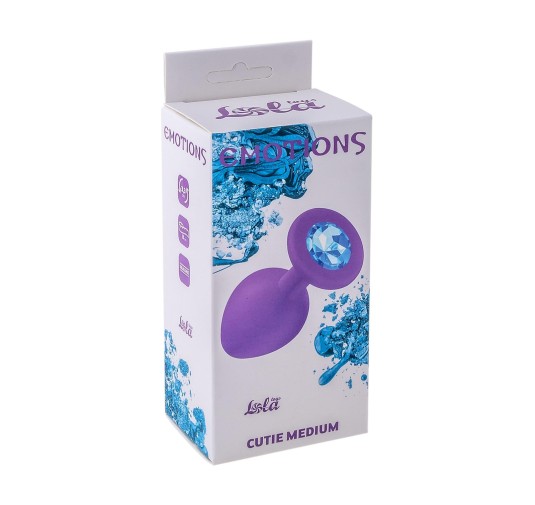 Wtyczka analna korek silikonowy z kryształem 8cm