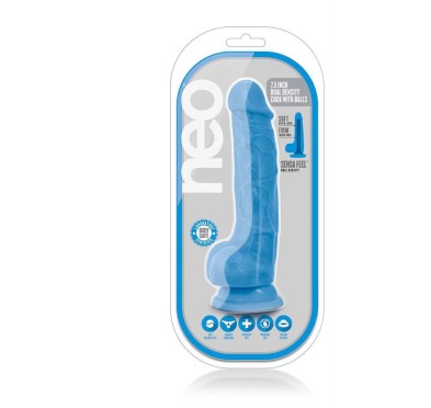 Neo 7.5inch dual density cock w. balls