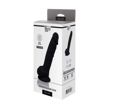 Silikonowe realistyczne dildo jądra przyssawka 17c