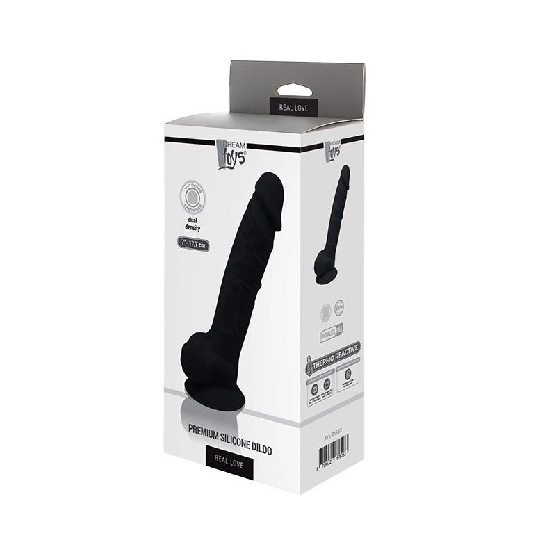 Silikonowe realistyczne dildo jądra przyssawka 17c