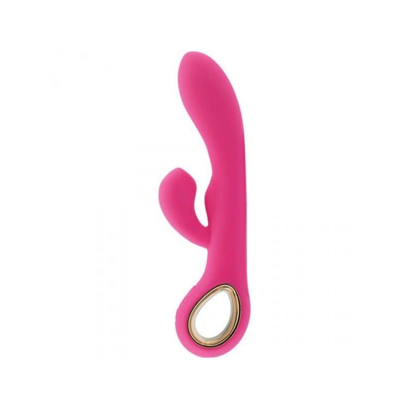 Wibrator z masażerem do łechtaczki 10trybów 19cm Wibrator z masażerem do łechtaczki 10trybów 19cm