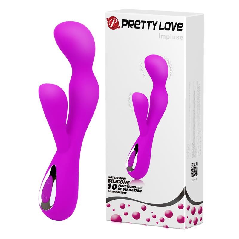 Wibrator z masażerem łechtaczki gspot 19cm 10 tryb Wibrator z masażerem łechtaczki gspot 19cm 10 tryb