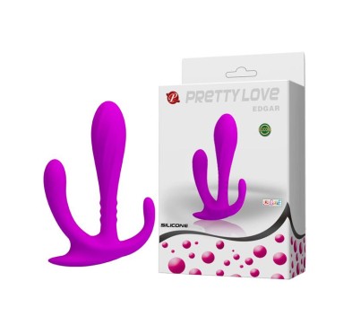 Potrójny masażer dla kobiet plug silikonowy dildo