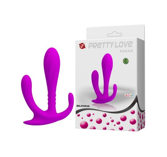 Potrójny masażer dla kobiet plug silikonowy dildo