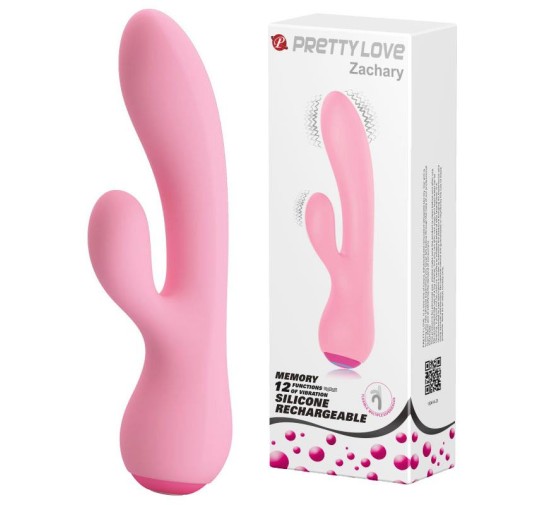 Elegancki silikonowy wibrator wielofunkcyjny 17cm