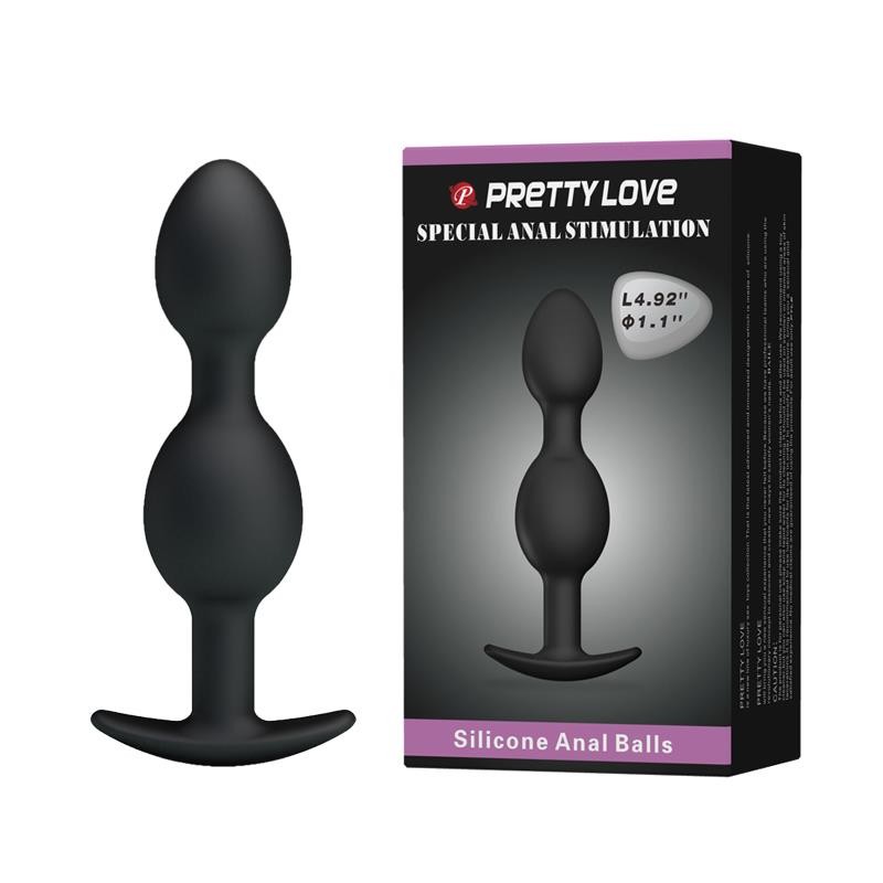 Obciążony wibrujący korek analny kulki sex 12cm Obciążony wibrujący korek analny kulki sex 12cm