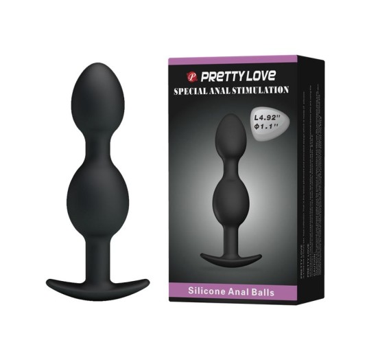 Obciążony wibrujący korek analny kulki sex 12cm