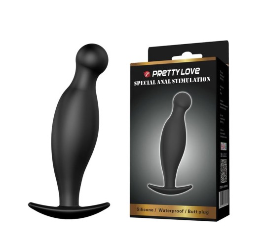 Dopasowany nieduży korek analny do prostaty 11cm