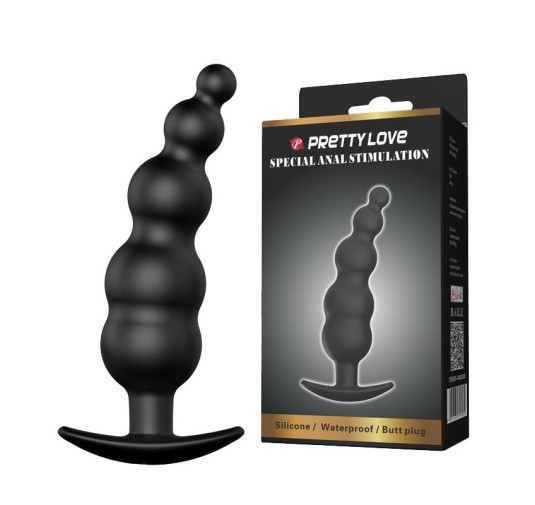 Wtyczka analna jak sonda kulki koraliki sex 11cm