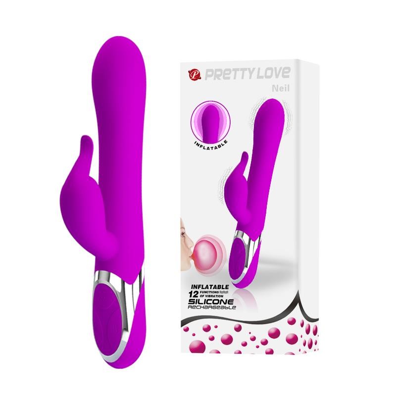 Pompowany wibrator wielofunkcyjny 23cm 7trybów usb Pompowany wibrator wielofunkcyjny 23cm 7trybów usb