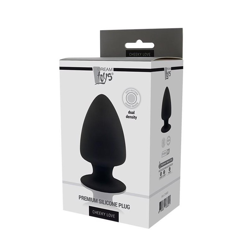 DREAM TOYS PREMIUM SILICONE PLUG L BLACK