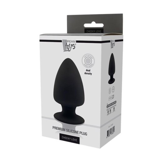 DREAM TOYS PREMIUM SILICONE PLUG L BLACK