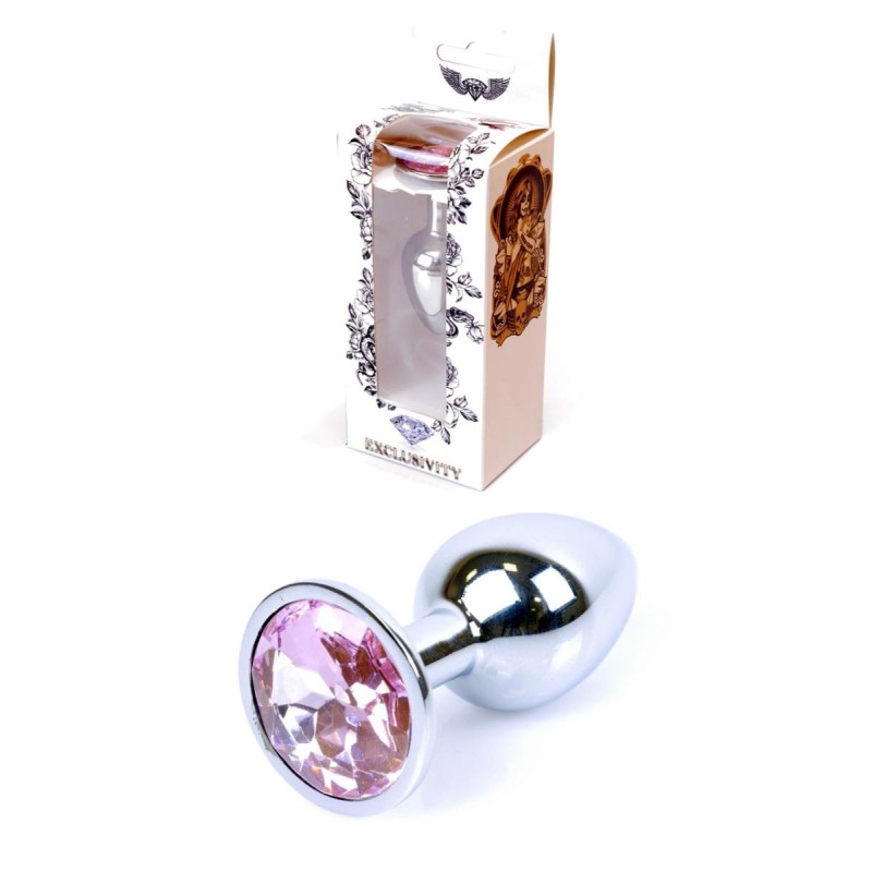 Metalowy korek analny stalowy plug kryształ 7cm Metalowy korek analny stalowy plug kryształ 7cm