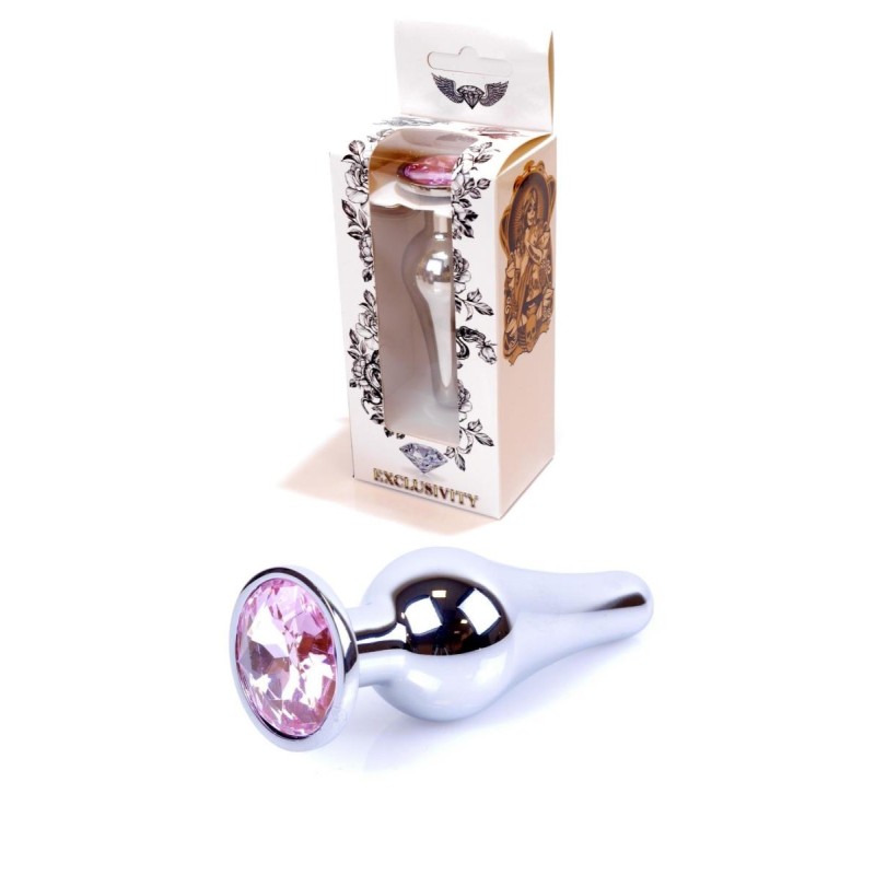Stalowy korek analny wąski plug metal diament 9cm Stalowy korek analny wąski plug metal diament 9cm