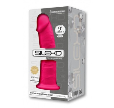 Silikonowe różowe dildo z realistycznym trzonem