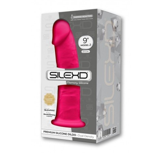 Silikonowe różowe dildo z realistycznym trzonem