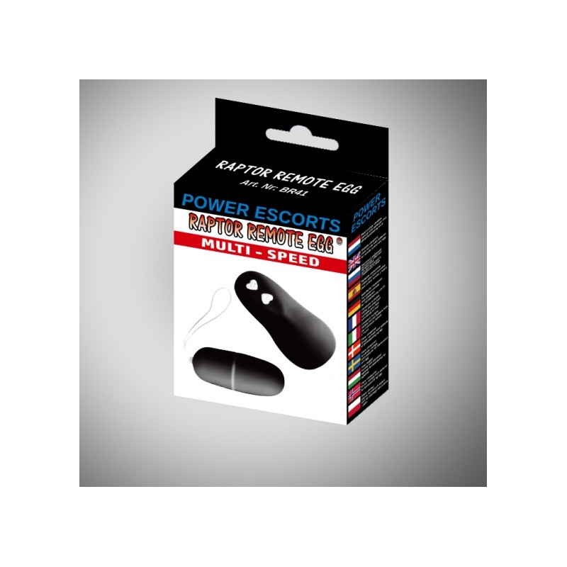 Wibrujące jajeczko raptor remote egg black Wibrujące jajeczko raptor remote egg black