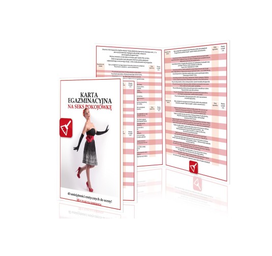 Erotyczna karta egzaminacyjna na sex pokojówkę