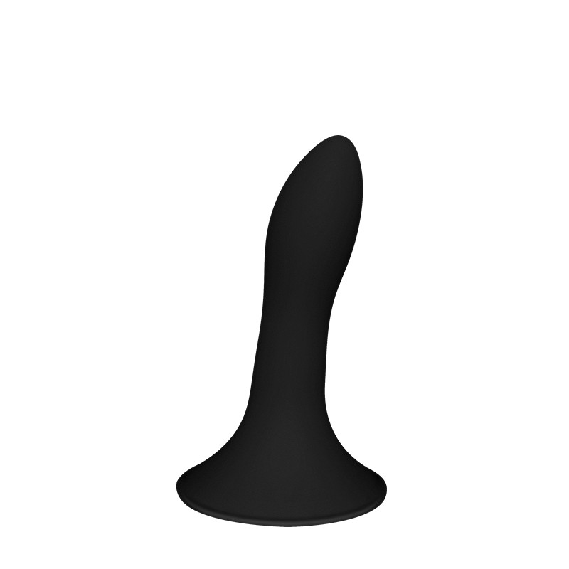 Silikonowe dildo czarne penetracja anusa i waginy