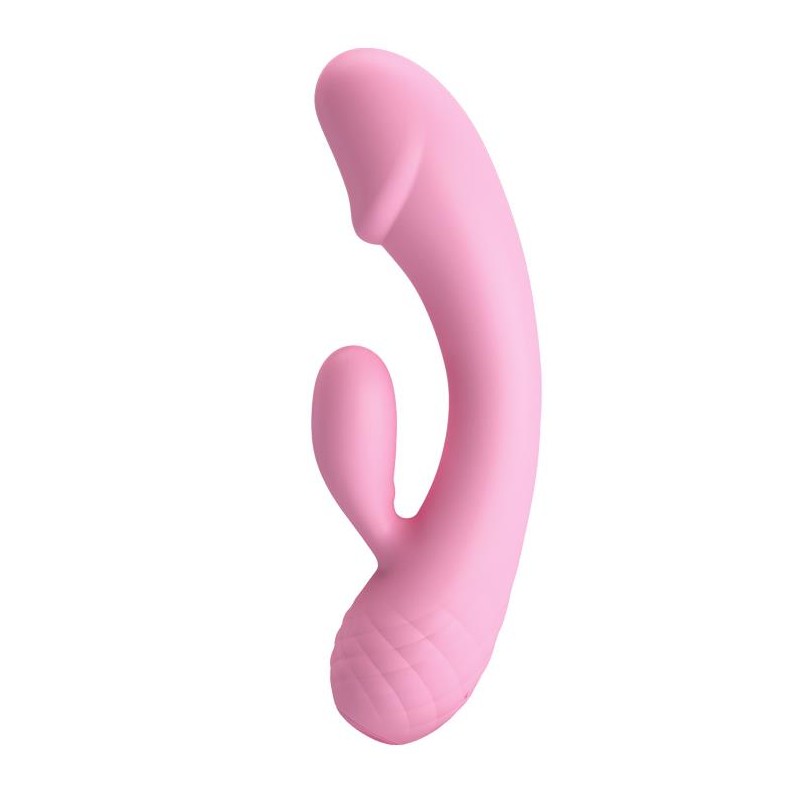 Zakrzywiony wibrator do punktu g i łechtaczki 17cm Zakrzywiony wibrator do punktu g i łechtaczki 17cm