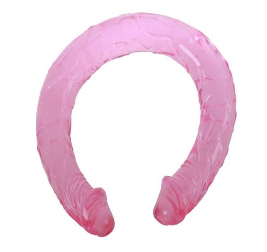 Długi zginany penis podwójny dwa końce lesbijski