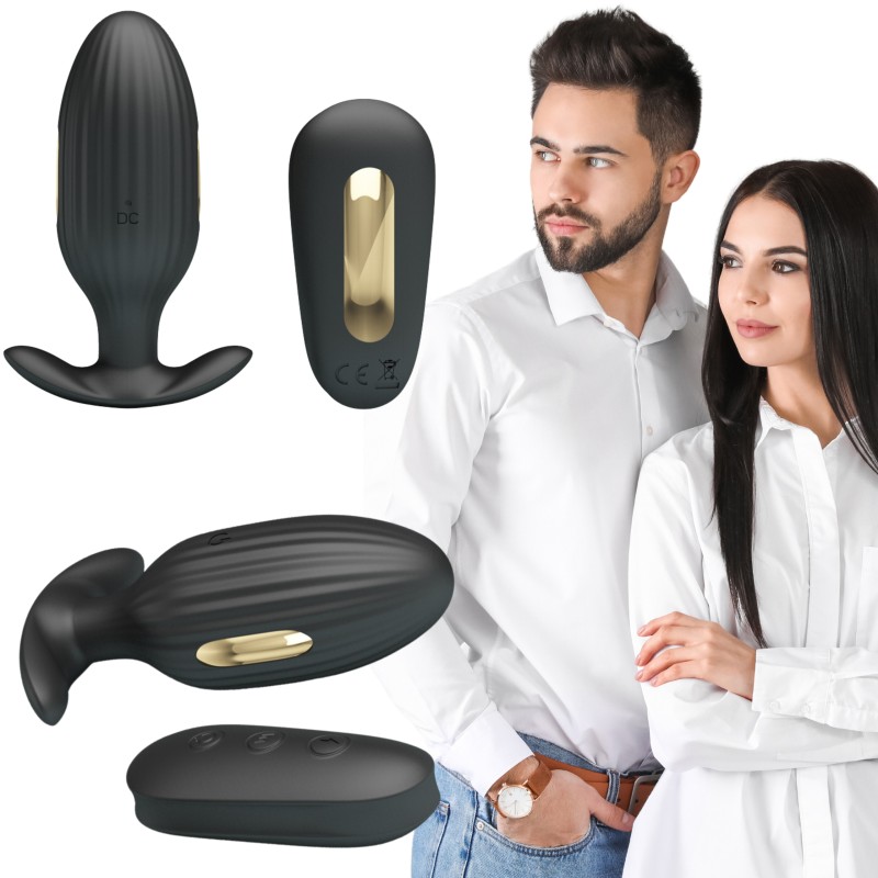 Elektrostymulacja korek plug analny wibrujący 9cm Elektrostymulacja korek plug analny wibrujący 9cm