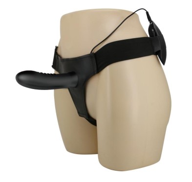 Wibrujące dildo paski majtki strap-on puste 18cm