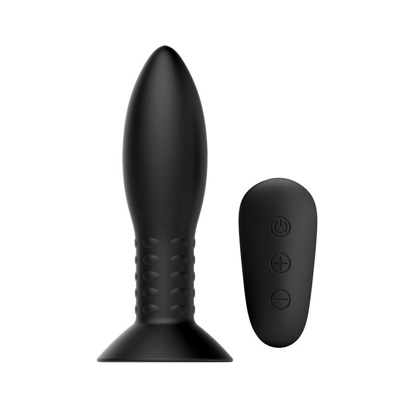Korek analny z rotacją wibracją plotem 13cm 4tryby Korek analny z rotacją wibracją plotem 13cm 4tryby