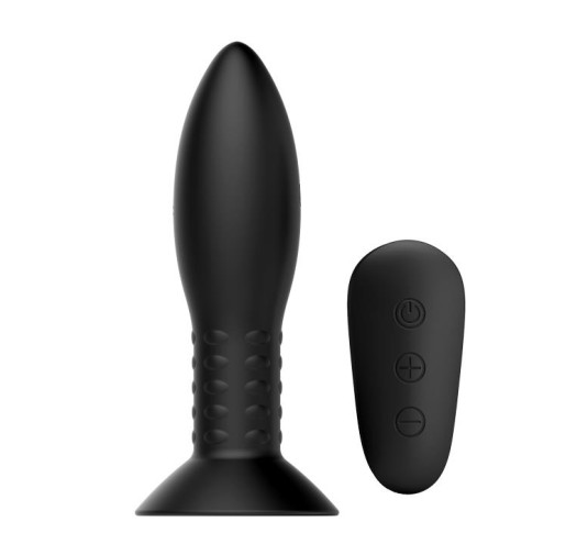 Korek analny z rotacją wibracją plotem 13cm 4tryby