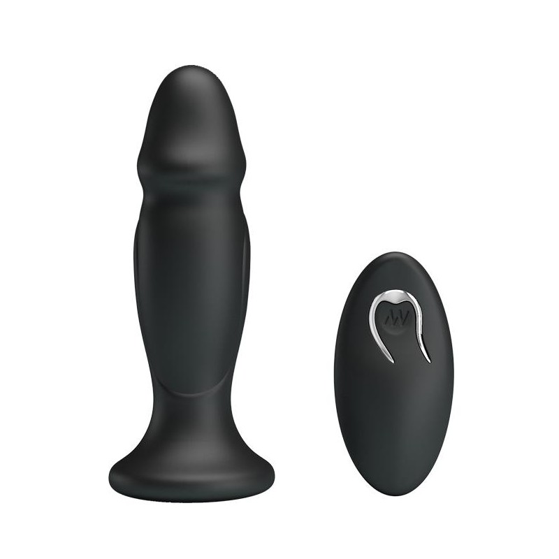 Mini penis korek analny wibrujący na pilota 12cm Mini penis korek analny wibrujący na pilota 12cm