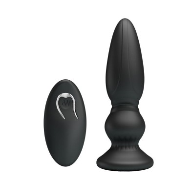 Mocny wibrujący ładowany korek analny 12cm 12tryb
