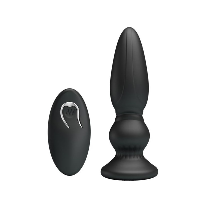 Mocny wibrujący ładowany korek analny 12cm 12tryb Mocny wibrujący ładowany korek analny 12cm 12tryb