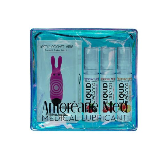 Masażery - Summer promo bag 03 (lube 10 ml berries + cherry + peach)
