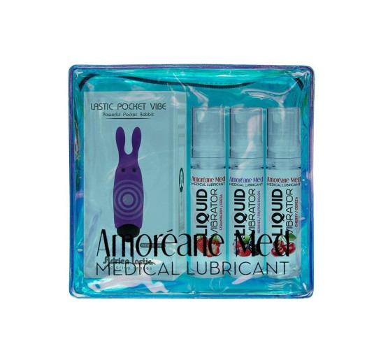 Masażery - Summer promo bag (lube 10ml strawberry + berries + cherry)