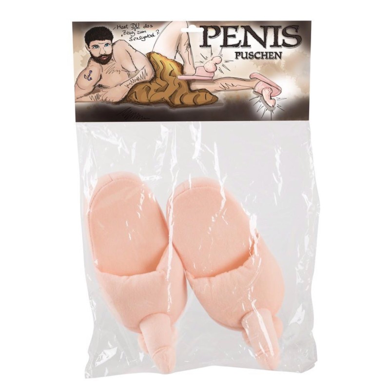 Kapcie miękkie pluszowe z penisem prezent 38-40 Kapcie miękkie pluszowe z penisem prezent 38-40