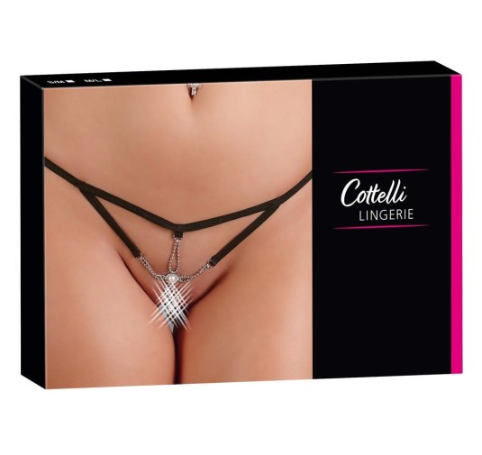 String damskie z perłowym zdobieniem Starfish M/L