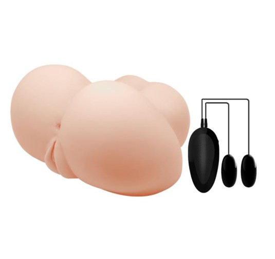 Realistyczny materiał kształt masturbator 2 otwory