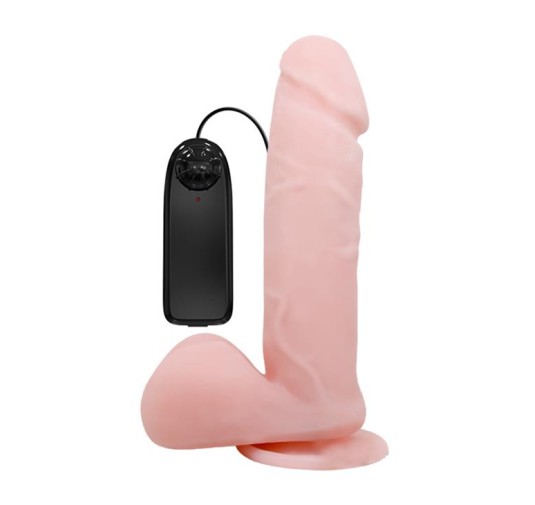 Dildo z przyssawką penis na pilota 20cm
