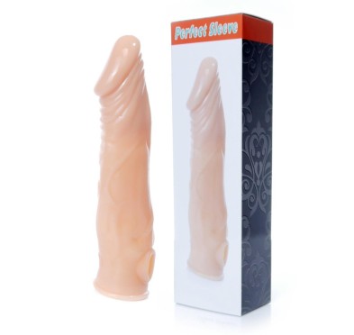 Elastyczna realistyczna nakładka na penisa 18cm