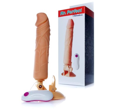 Dildo z przyssawką pilotem penis realistyczny 24cm