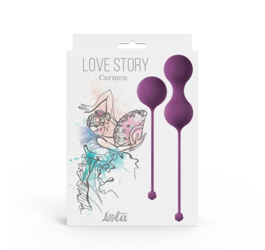 Vaginal balls set Love Story Carmen Lavender Sunset