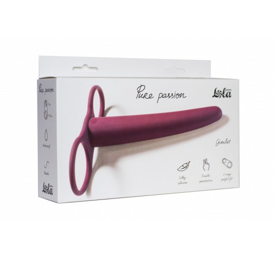 Dildo nakładka na penisa podwójna penetracja 16cm