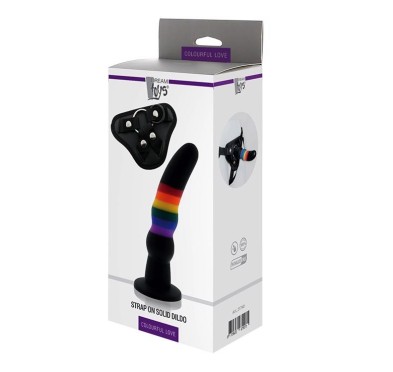 Strap-on na szelkach z silikonowym dildo