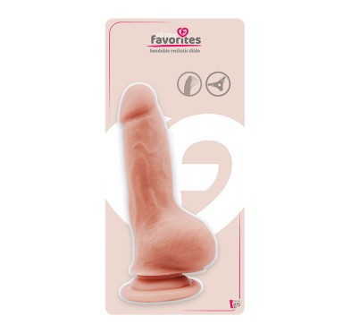 ALL TIME FAVORITES BENDABLE DILDO FLESH