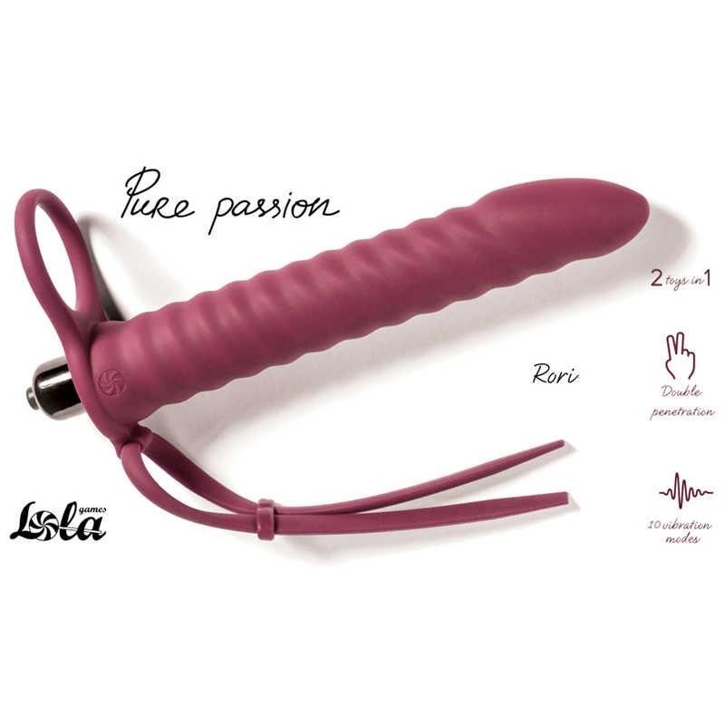 Dildo z pierścieniem do podwójnej penetracji 16 cm Dildo z pierścieniem do podwójnej penetracji 16 cm