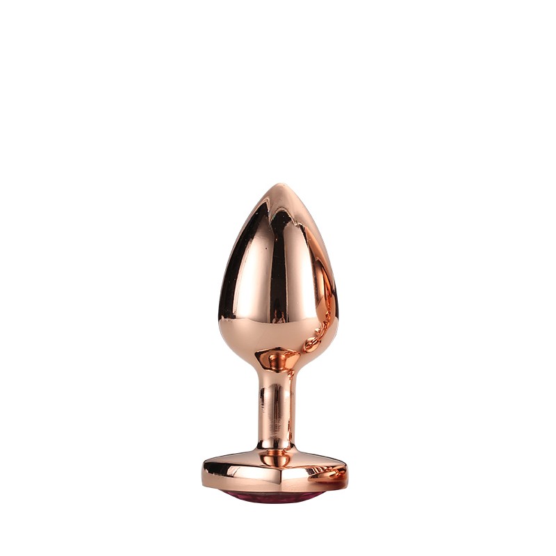 Złoty korek analny zatyczka z diamentem plug 7 cm Złoty korek analny zatyczka z diamentem plug 7 cm