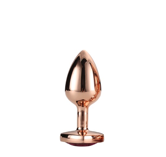 Złoty korek analny zatyczka z diamentem plug 7 cm