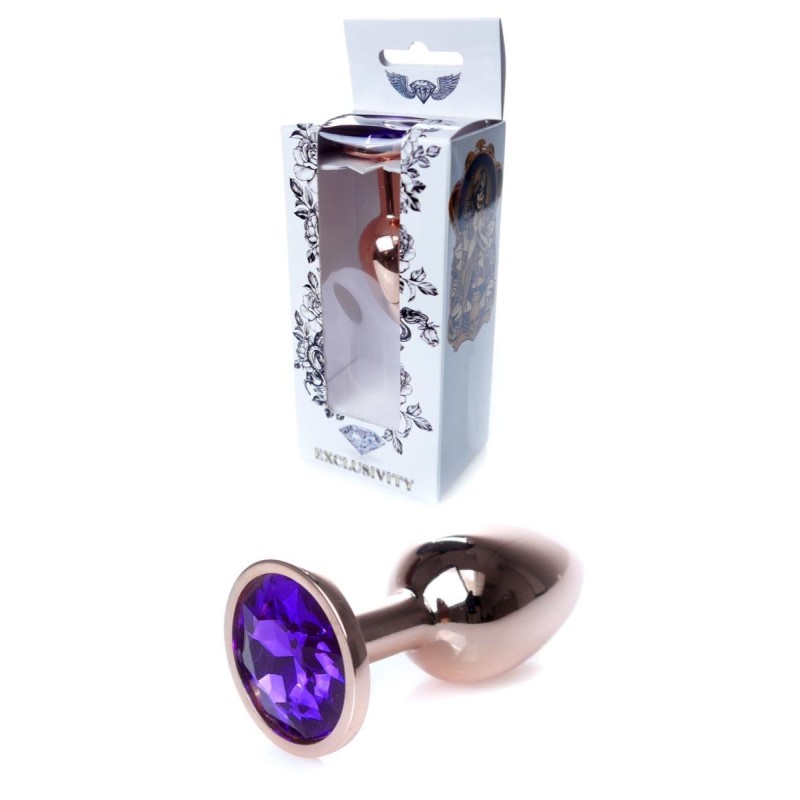 Korek analny ozdobny z kryształkiem metalowy 7cm Korek analny ozdobny z kryształkiem metalowy 7cm